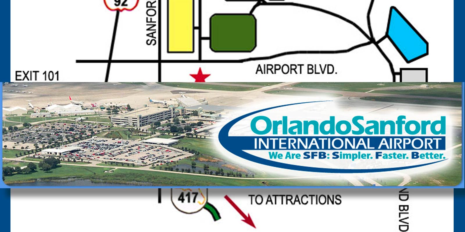 orlando sanford airport to crescent city, fl